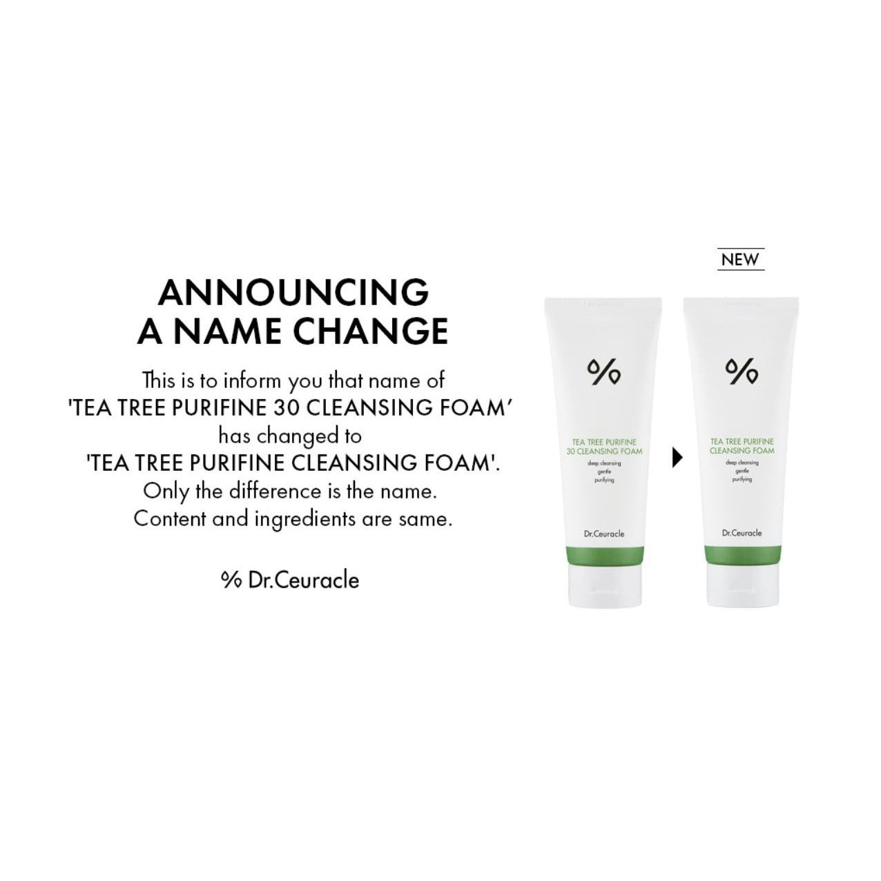 [Dr.Ceuracle] Tea Tree Purifine 30 Cleansing Foam 150g