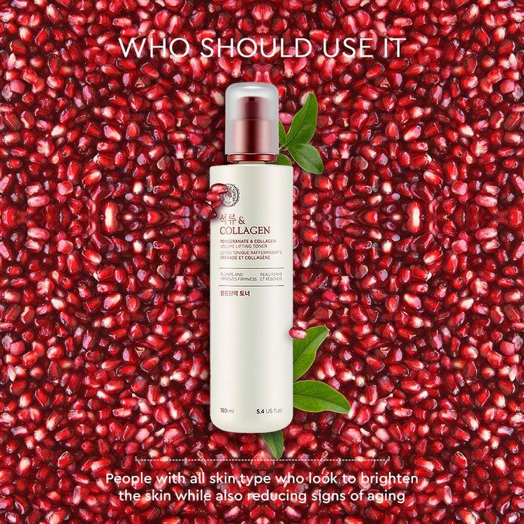 [Thefaceshop] POMEGRANATE AND COLLAGEN VOLUME LIFTING TONER 160ml