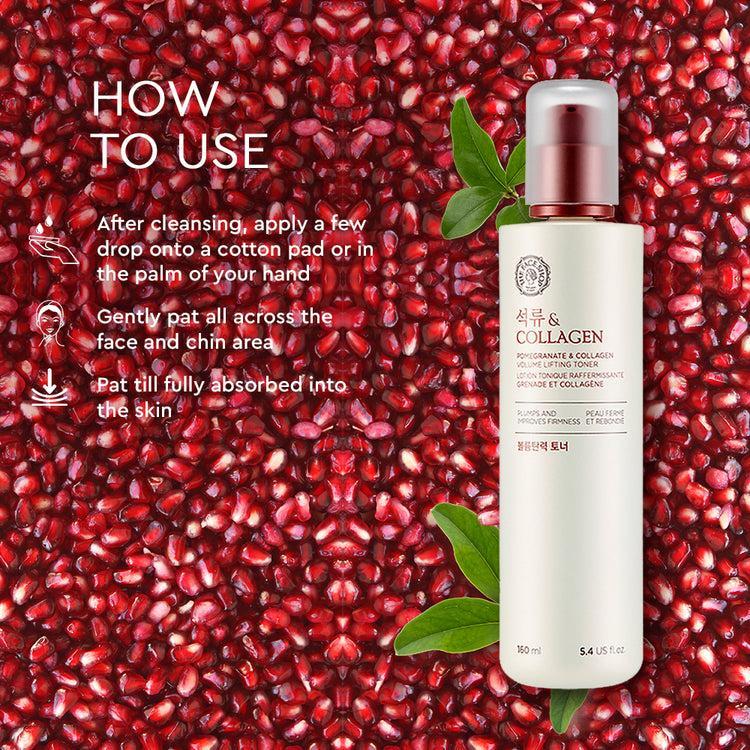 [Thefaceshop] POMEGRANATE AND COLLAGEN VOLUME LIFTING TONER 160ml