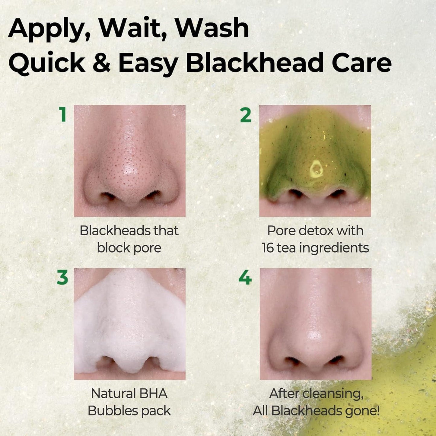 [SomeByMi] BYE BYE BLACKHEAD 30 DAYS MIRACLE GREEN TEA TOX BUBBLE CLEANSER 120g