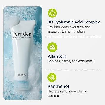 [Torriden] DIVE IN Low Molecular Hyaluronic Acid Cleansing Foam 150ml