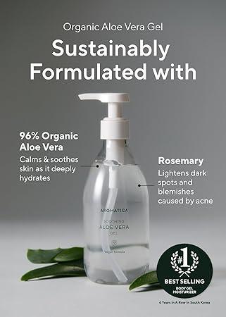 [Aromatica] Soothing Aloe Vera Gel 300ml