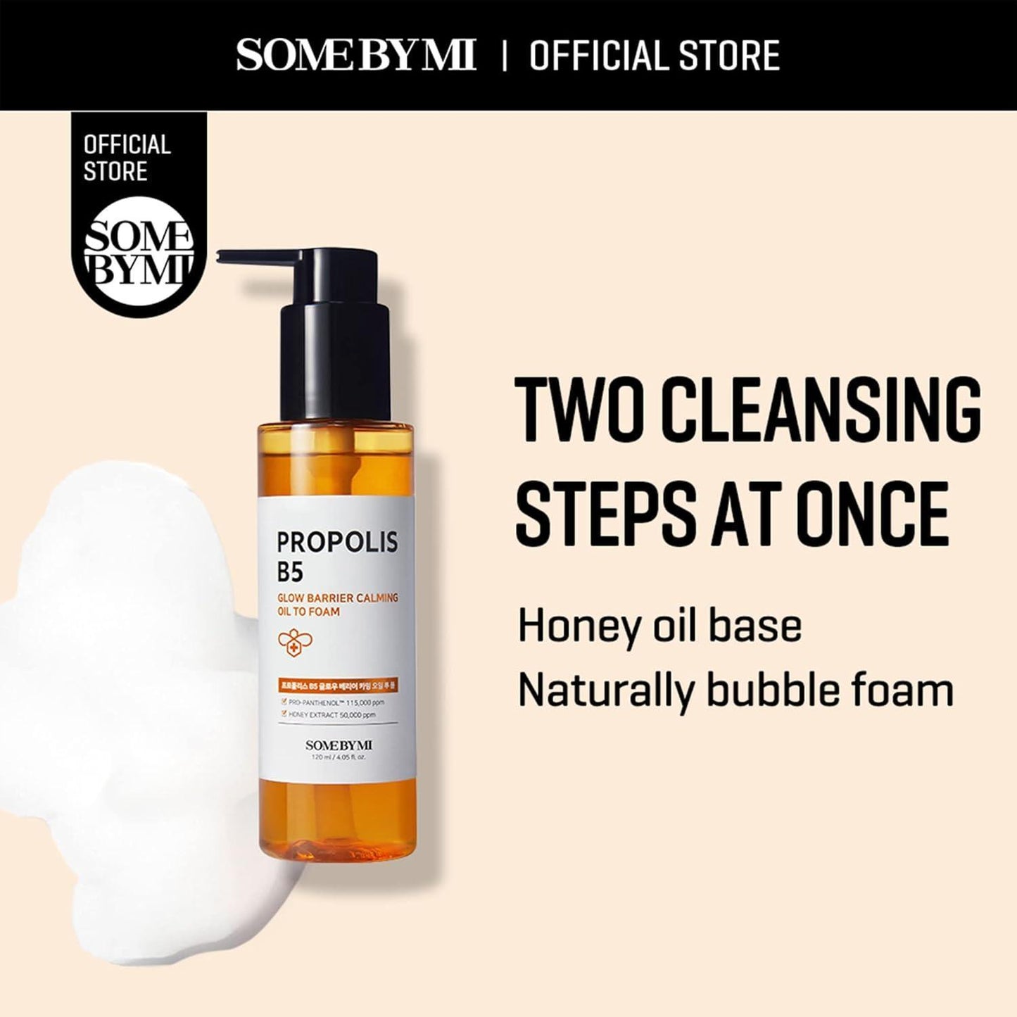 [Somebymi] Propolis B5 Glow Barrier Calming Oil To Foam 120ml