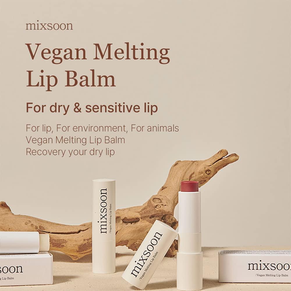 [Mixsoon] Vegan Melting Lip Balm (Dry Rose) 4.1g