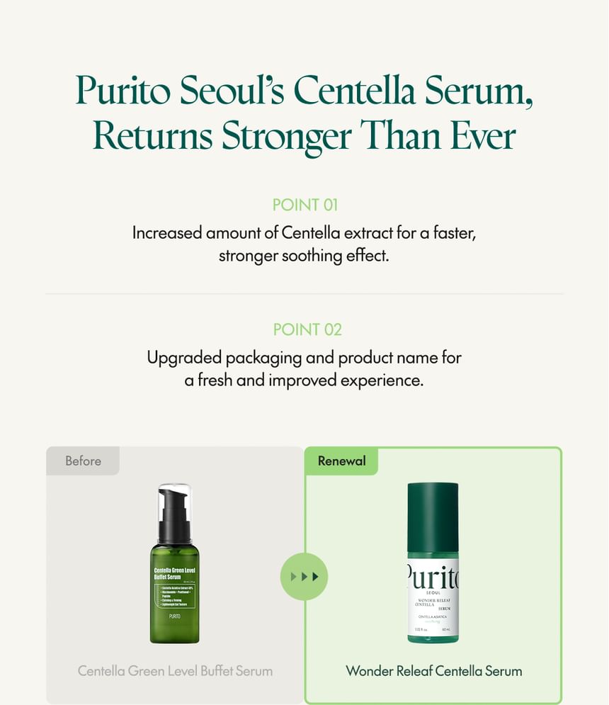 [PURITO] Wonder Releaf Centella Serum 60ml